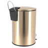 Tendance kanta za smece 3l na papucicu 17x22,5x24cm metal zlatna