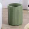 Tendance čaša za četkice pruge 9,5x7cm poliresin zelena
