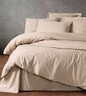 Dekordom Posteljina cb ranforce double - plain line - bej
