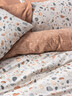 Dekordom Posteljina cb ranforce double - minimal - oniks karamel