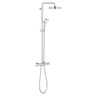 Grohe 27922001 Tempesta Cosmopolitan System 210 Chrome kompletni tuš sistem usponski sa termostatstkim mešačem i okruglim nadglavnim tušem
