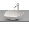 Roca A327A13620 Ruy Ohtake Matt White FineceramicÂ® umivaonik (lavabo) 55x38x18 nadgradni ovalni asimetrični sa poklopcem za odliv