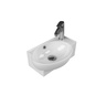 Turkuaz CeraStyle Mini White umivaonik (lavabo) 44,5x28,5x14,5 konzolni i nadgradni sa rupom za bateriju desno i prelivom 1300U