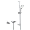 Grohe 34783000 Grohtherm 1000 Chrome baterija za tuš termostatska sa Tempesta 100 ručnim tuš setom
