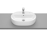 Roca A3270Y0000 The Gap Round White umivaonik (lavabo) 55x40x13 nadgradni ovalni sa rupom za bateriju i prelivom