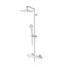 Rosan 1T37252 Stolz Thermo 250 Chrome kompletni tuš sistem termostatski sa ručnim tuš setom i četvrtastim nadglavnim tušem