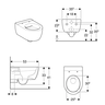 Geberit WC šolja ICON konzolna Rimfree 2040600
