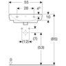 Geberit Lavabo 55 SELNOVA SQUARE