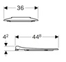 Geberit WC daska SELNOVA Comfort bez poklopa invalidska