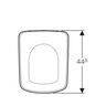 Geberit WC daska SELNOVA SQUARE softclose, odozgo
