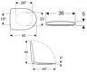 Geberit WC daska SELNOVA softclose/take-off