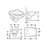 Geberit WC šolja SELNOVA SQUARE 48 cm