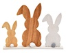 Dekordom Uskršnja dekoracija stand bunnies wood 10034946 - brown