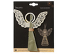 Dekordom Ng dekoracija - hanging paper angel 15cm 709229 - green - kmg