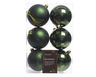 Dekordom Ng dekoracija - hanging bauble set mix 6pcs 8cm 022157 - pine green - kmg