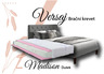 Versaj Bračni Krevet 216X164X108 cm - Sivi + Madison Dušek za Bračni krevet 153x205 cm