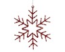 DekorDom novogodišnja dekoracija - led snowflake 40cm 489393 - red - kmg