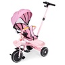 ECO TOYS 2u1 tricikl sa rotirajućim sedištem i sklopivom tendom Pink, WQL-066-18 PINK