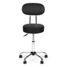 ModernHome Rotirajuća stolica sa naslonom za leđa, kozmetička i medicinska, podesiva, crna - BC009-BC