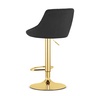 OSKAR Barska stolica Kast black / gold baza 3973_1-KAST