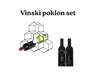Vilde 229059 - Metalni stalak za vino 29.5 x 28.5cm & Kamille 7795 - Vinski poklon set