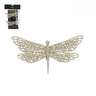 Dekordom Novogodišnja dekoracija - clip dragonfly set 2pcs 18cm 1179694 - champagne - edl 044586