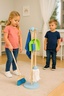 ECO TOYS Drveni set za čišćenje za decu – metla, mop i đubrovnik, 7 delova – ECOTOYS TL844009