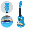 ECO TOYS Ukulele drvena gitara za decu sa 4 najlonske žice i trzalicom plava – MF019H