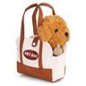 ECO TOYS Plišana igračka za decu, štene Brown Poodle, torba + četka za negu HC750227