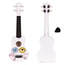 ECO TOYS Ukulele drvena gitara za decu sa 4 najlonske žice i trzalicom bela– MF019G