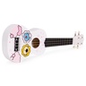 ECO TOYS Ukulele drvena gitara za decu sa 4 najlonske žice i trzalicom bela– MF019G