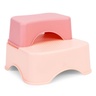 ECO TOYS Adapter za WC šolju sa stepenicama i platformom za decu, roze, ECOTOYS HA-P17-18-PK