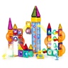 ECO TOYS Magnetni svetleći set blokova sa stazom za kuglice, 134 dela HC725862