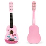 ECO TOYS Drvena gitara za decu sa metalnim žicama pink FO18 P / MF019A