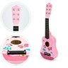 ECO TOYS Drvena gitara za decu sa metalnim žicama pink FO18 P / MF019A