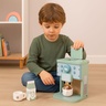 ECO TOYS Drveni aparat za kafu za decu – barista set, 8 delova – ECOTOYS TL645001