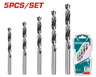 TOTAL 5-delni set burgija za drvo, 3-8mm TACSD7055