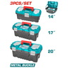 TOTAL 3-delni set kutija za alat,širina 35 43 50cm TPBXK0032