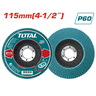 TOTAL Lamelni brusni disk 115mm za metal,P60,zirconium TAC641152