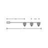 Led svetleći niz "šišarke" 1.35m Ml-c3012