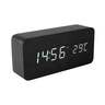 Drveni led budilnik sa termometrom Oc04