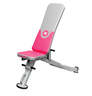 Lukadora Podesiva univerzalna klupa za vežbanje roza/siva