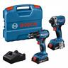 Bosch Professional Kombinovani set GDR 18V-215 + GSR 185-LI (2xGBA 18V 2.0Ah; GAL 18V-20; CC) 06019N2023