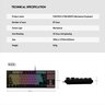 Tastatura Mehanicka Gaming Fantech MK876 RGB Atom TKL crna (Red switch)