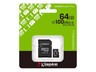 Micro SD Kingston 64GB Canvas Select Plus SDCS3/64GB + adapter