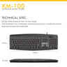 Tastatura + Mis USB Fantech GO KM-100 US crna