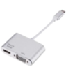 Adapter Stars Solutions USB-C na HDMI/VGA sivi