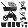 KINDERKRAFT KOLICA ZA BEBE SET 2U1 NEA 2 LUNAR BLACK BIZUU KSNEA002BLKBI00