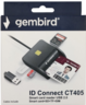 USB Smart Card Reader Gembird CRDR-CT405 Licna karta/saobracajna/sd/tf/sim
