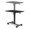 ModernHome Mobilni podesivi sto 70x48 cm Laptop sto sa podesavanjem visine 71.5–112 cm Black JNI-PN01-1-16